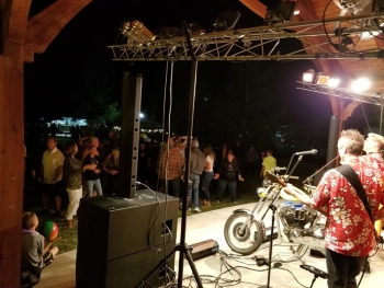 The Kingpins play in Lions Park at Prairie Days. The Kingpins play in Lions Park at Prairie Days.